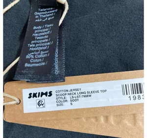 SKIMS Scoop Neck Long Sleeve T-Shirt S thumbnail 6