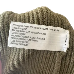 A New Day x Target - NWY Olive Green Ribbed Mock Neck Sweater Vest Sz M thumbnail 7