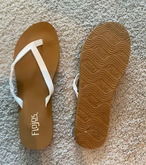 Flojos Flip Flops Tan Size 7 thumbnail 3