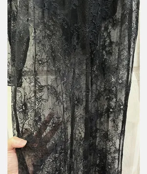 SKIMS Ultra Fine Lace Plunge Long Dress S thumbnail 11