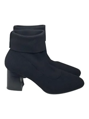 Vero Cuoio Real Italian Leather ᪥ Soft Stretch Sock Heeled Boots ᪥ Black ᪥ 7 235 thumbnail 3