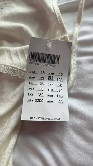 Brandy Melville Tank White thumbnail 4