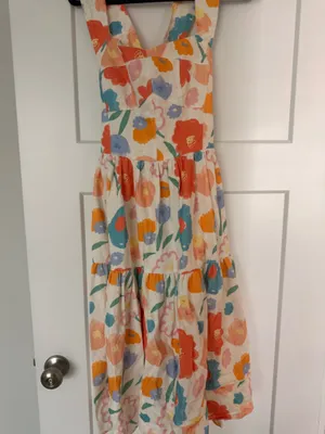 Boutique FORE Colorful Floral Cross-Back Midi/Maxi Dress — Size Small thumbnail 2