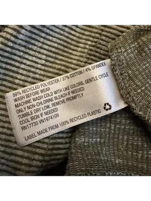 Universal Threads Olive Ribbed Henley Top Long Sleeve Stretch Shirt Size S thumbnail 5
