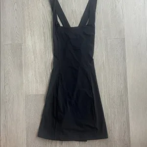 Outdoor Voices Black Cross Back Dress New NWT Size Large thumbnail 7