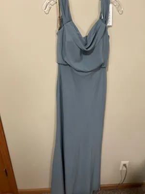 Jenny Yoo Dusty blue formal dress thumbnail 2