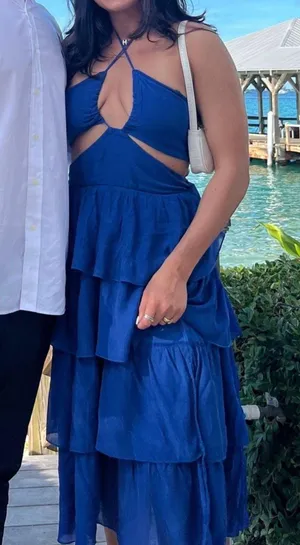 SheIn Blue Long Sundress  thumbnail 1