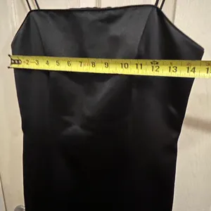 Alex Evenings Black Formal Spaghetti Strap floor length Dress -Size 10 thumbnail 2