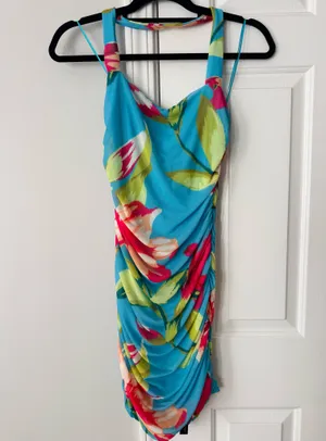 Anthropologie AFRM Bonnie Halter Square-Neck Mini Dress Size XL thumbnail 6