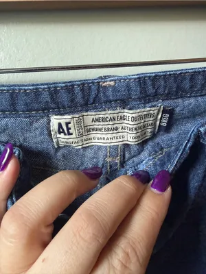 Vintage American Eagle Y2K Flare Jeans Women’s 8 Dark Wash thumbnail 2