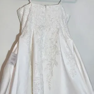 Lulus White Strapless Wedding Dress with Beaded Embroidery NWT Size 12 thumbnail 8