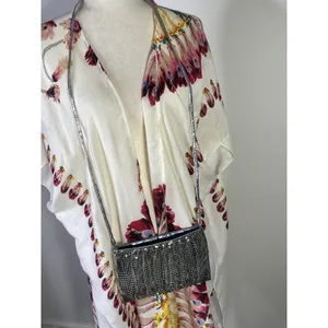 Whiting and Davis Mesh Bag. Silver Mesh Purse Vintage Gorgeous Crossbody thumbnail 3