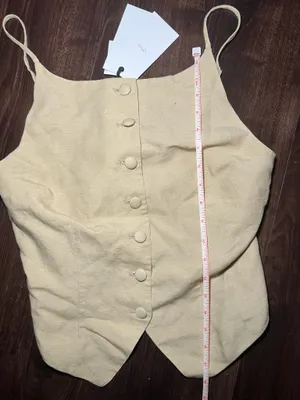 NWT Onia Air Linen High Neck Top Size 10 thumbnail 5