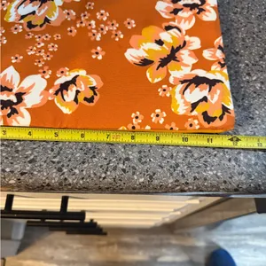 Rachel Pally Yellow Reversible Fold-Over Clutch with Orange Floral Panel thumbnail 6
