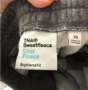 TNA Sweatfleece Aritzia Cozy Fleece Boyfriend Sweatpants thumbnail 2