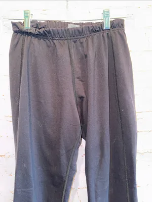 REI Black womens M Joggers Reflective elastic waist zip pocket running warm thumbnail 3