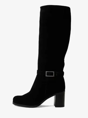 NWT La Canadienne Paul Buckled High Heel Boots, Black Size 7.5M New in Box $650 thumbnail 2