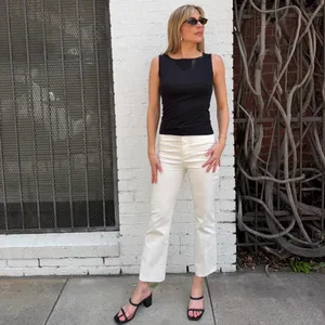 Zara white straight leg pants / fit like a small #minimalist #officewear #officesiren #secretary thumbnail 2