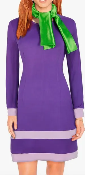 Amazon Daphne Costume Dress Size Small Purple Pink Halloween Cosplay thumbnail 1