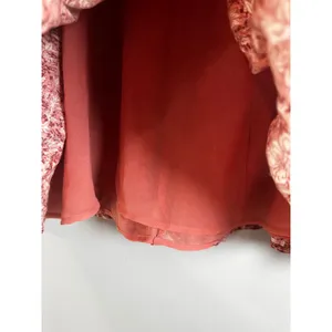 American Eagle Women XL Terracotta Floral Cotton Linen Smocked Mini Skirt Boho‎ thumbnail 3