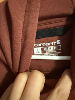 Carhartt Burgundy Hoodie thumbnail 5