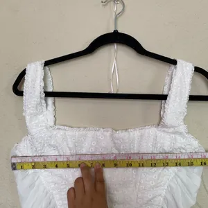 HOUSE OF‎ CB 'Catalina' White Broderie Anglais Corset NWOT size Large thumbnail 13