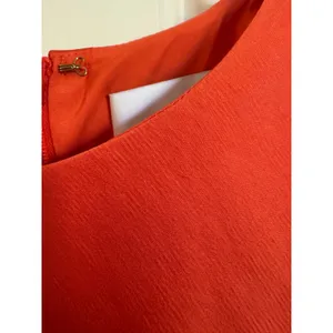 Significant Other Lara Bright‎ Orange Long Sleeve Satin Dress size US4 thumbnail 7