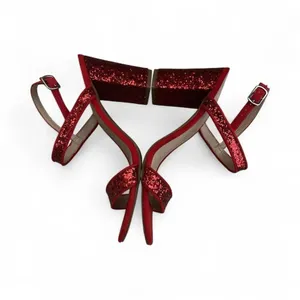 BP Red Glitter Heeled Sandals thumbnail 5