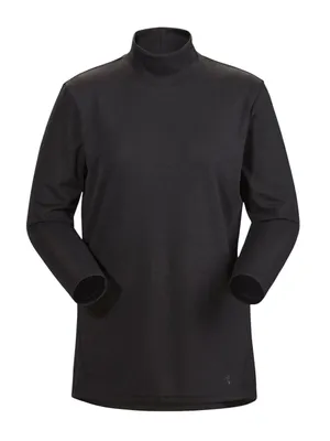 Arc'Teryx Black Heather Lumin Mock Neck Top Size Medium thumbnail 2