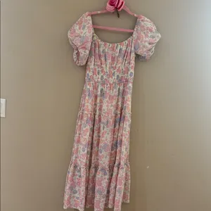 Trixxi Floral Pink and Purple Dress thumbnail 2