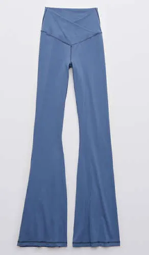Aerie Offline Real Me Super Flare Crossover Leggings thumbnail 1