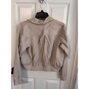 For The Republic Bomber Jacket Small Beige Snap Front thumbnail 7