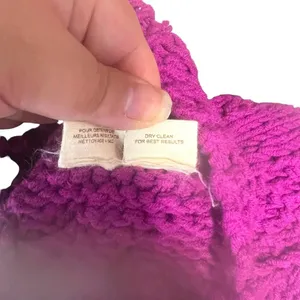 Free People Purple Taf Cable‎ Knit Cardigan Sweater Size XS thumbnail 9