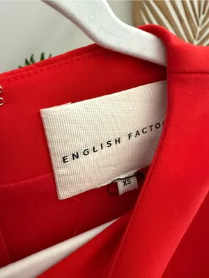 English laundry red Bow Embellished Sleeveless A-Line Dress XS thumbnail 4