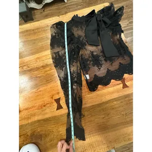 Women's EillyBazar Black Lace Blouse M Size M thumbnail 12