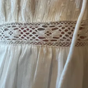 Lulus White Sleeveless Tiered Dress Boho Sexy Prairie Cottagecore Large FLAWS thumbnail 8