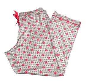 Victoria’s Secret Polka Dot satin Pajama Pants Pink Dots Large thumbnail 1