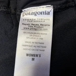 Patagonia Velocity Running Tights Pants Womens Medium Black Leggings thumbnail 5