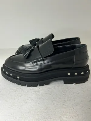 Free People Shoes Black Slip-On Velvet size 7 thumbnail 4