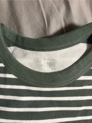 Offline by aerie Green Striped Seamless Tank Size M thumbnail 2
