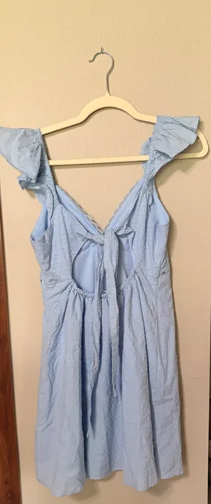 Altar'd State Light blue baby doll dress thumbnail 3