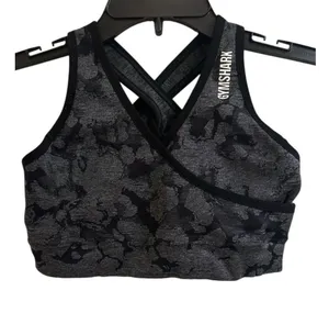 Gymshark Adapt Camo Seamless Sports Bra Black Size Small thumbnail 1