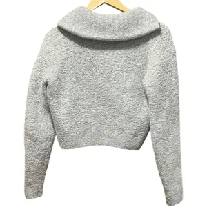 Aritzia Wilfred‎ Gwyneth Alpaca Wool Crop Quarter Zip Sweater O Ring Size XXS thumbnail 11