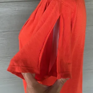 Pilcro Orange Flutter Sleeve Knit Top thumbnail 5