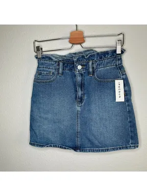 PacSun Womens Denim Cotton Mini Skirt Size 25 Blue thumbnail 4