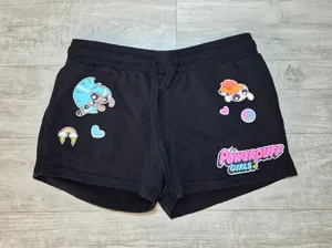 Black Powerpuff Girls Patch Shorts Large thumbnail 1
