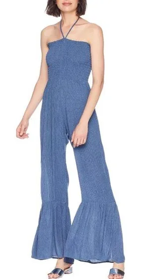 Lucy Love NWT  Tranquillity Blue Jumpsuit thumbnail 1