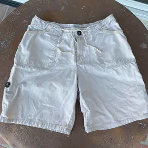 Cream Merona shorts with adjustable drawstring waistband thumbnail 4