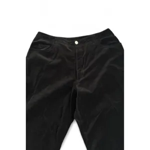 Vintage Adriana‎ Bermani Sport Black Velour Pants Sz 14 Vintage Y2K Goth thumbnail 9