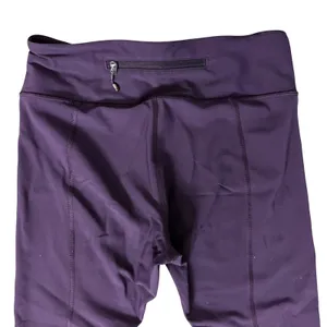 Lululemon Eggplant Purple Tight Stuff Scalloped Hem Crop Capri Leggings size 6 thumbnail 9